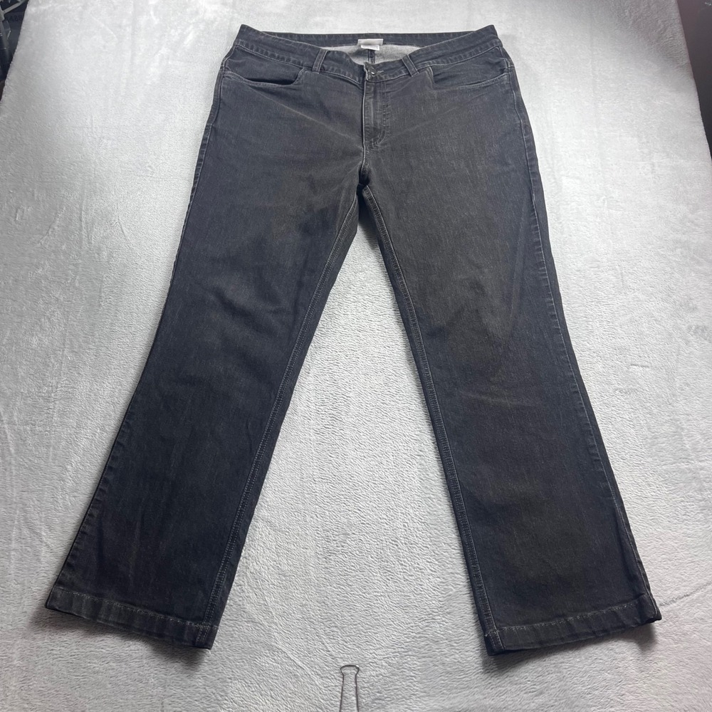 Clothing Arts Explorer Travel Jeans Mens 38x30 Black Coolmax DWR Coated Straight